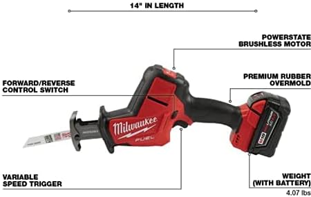 Milwaukee M18 FUEL 18-Volt Lithium-Ion Brushless Cordless HACKZALL Reciprocating Saw and Impact Driver Combo Kit (2-Tool)