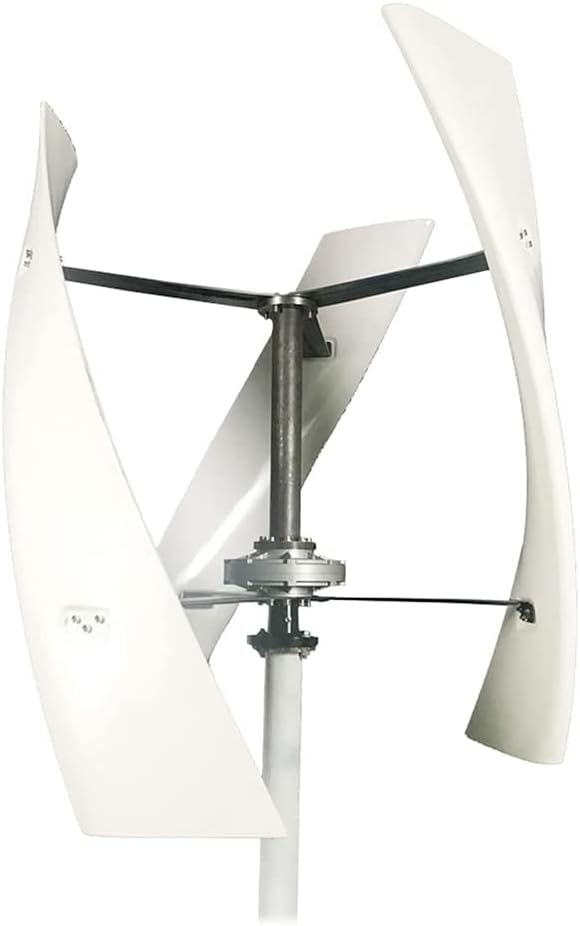 White Vertical Wind Turbines Generator,3000W with Controller Vertical Axis Wind Turbine for Home Wind (12V 24V 48V 220V Optional)