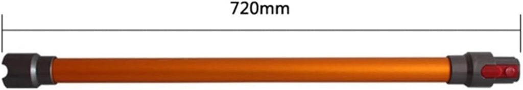 Extension Rod Metal Quick Release Straight Pipe Bar Handheld Wand Tube Vacuum-Blue，Compatible For Dyson V7/V8/V10/V11(Orange)