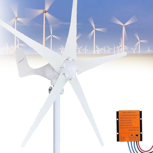 Horizontal Wind Power Generator - Low Starting Speed, Hybrid Solar Integration with MPPT Controller, 220V Inverter for Efficient Renewable Energy Solutions