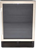 Avanti Beverage Refrigerator with Digital Temperature Control with Locking Door, Holds Up to 130 Cans and Bottles, Black