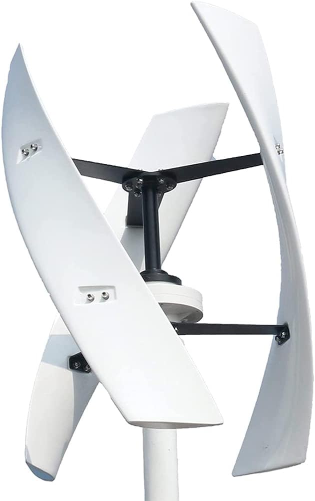 1000W-3000W Vertical Axis Wind Turbine Generator, 12V 24V 48V with MPPT Controller for Home Street Lighting (No Noise)