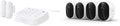 Arlo Home Security System Wired Keypad Sensor Hub, (2) 8-in-1 Sensors + Pro 6 2K HDR Security Camera (4 Pack), No Contract Required, DIY Installation, Alarm System,24/7 Monitoring