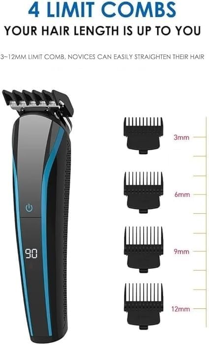 Hair Clippers for Men, 6 in 1 Electric Hair Trimmer Full Body Hair Clipper Set USB Charging Nose Beard Trimmer Hair Cutter Machine