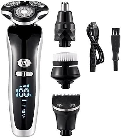 Electric Razor for Men's, Electric Shaver 4D for Men Electric Hair Clipper USB Rechargeable Professional Hair Trimmer Hair Cutter for Men Adult Razor