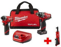 Milwaukee M12 FUEL 12-Volt Lithium-Ion Brushless Cordless Drill and Impact Driver Combo Kit (2-Tool) with Free M12 3/8 in. Ratchet