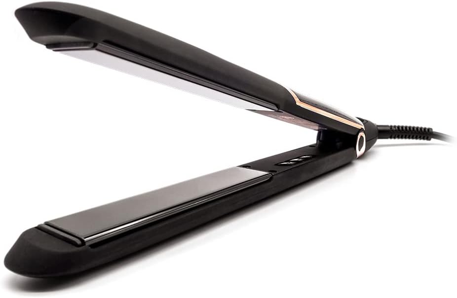 SRI Infrarose Titanium Styler – Professional Flat Iron with Floating Plates to Reduce Pulling – Hair Straightener for Curly, Damaged, Fine Hair, All Hair Types – Durable Design.
