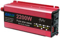 Pure Sine Wave Inverter DC 12v/24v 1000W 1600W 2000W 3000W Portable Power Bank Converter Solar with High Efficiency(2200W,12V)