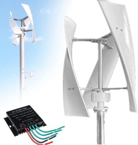 3000W Vertical Wind Turbine Generator for Home, Silent Portable 12V/24V/48V Eco-Friendly Renewable Energy with MPPT Controller, Ideal for Sustainable Power Solutions