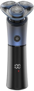 Electric Shavers for Men, Men's Electric Shaver 3D Floating Blade Washable Type-C Rechargeable Razor Waterproof Digital Display Face Shaving Beard Machine