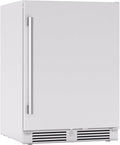 Zephyr Presrv 24 Inch Outdoor Wine Fridge & Beverage Refrigerator Single Zone Under Counter - Drink Chiller Freestanding Stainless Steel Door - 136 cans (Single-Zone Outdoor Wine & Beverage Cooler)