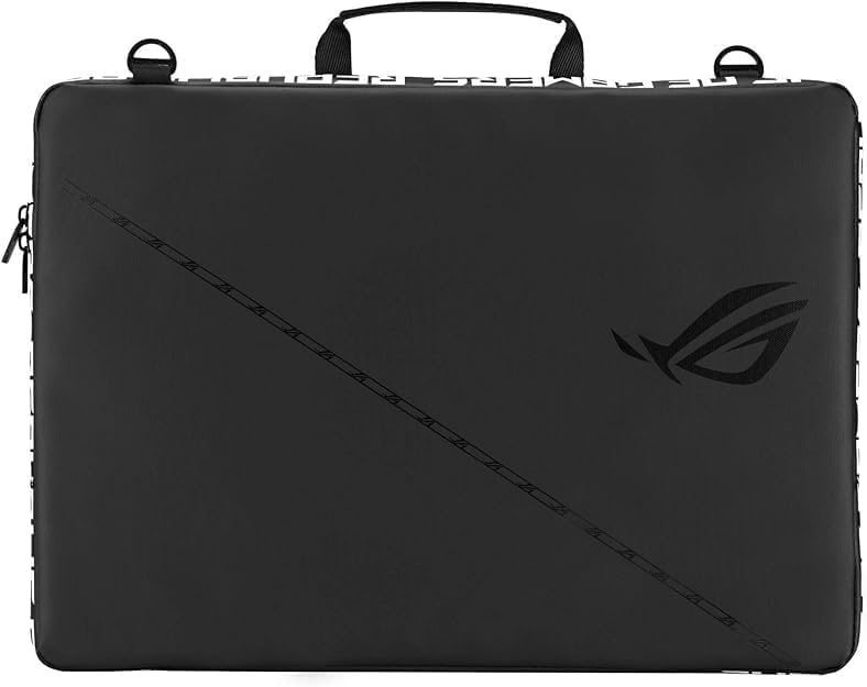 ASUS ROG 16' Sleeve Bag, Water-Repellent, Lightweight w/Detachable Straps, Black — Fits ROG Strix & Zephyrus