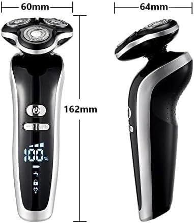 Electric Razor for Men's, Electric Shaver 4D for Men Electric Hair Clipper USB Rechargeable Professional Hair Trimmer Hair Cutter for Men Adult Razor