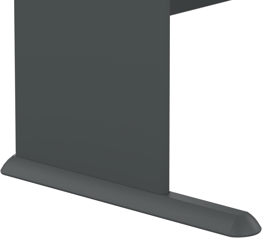 Bush Business Furniture Series A 48W Corner Desk in White Spectrum and Slate, Small Computer Table for Home or Professional Office