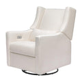 Babyletto Kiwi Glider Recliner Nursery Chair w/ USB Ports - GREENGUARD Gold Certified - Water & Stain Resistant Glider Rocking Chair - Electronic, 270° Swivel, Performance Cream Eco-Weave