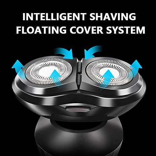 Electric Shavers for Bald Men, 3 in 1 Men Electric Shavers Triple Razor Multifunction Waterproof Nose Hair Trimmer Shaved Hair Head USB Rechargeable