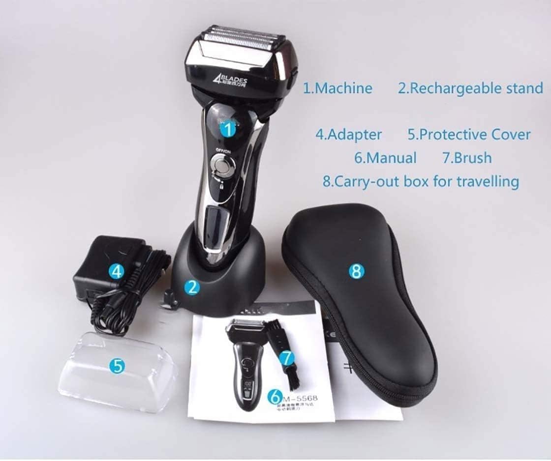 Electric Razor for Men, Electric Shaver with Precision Trimmer, Rechargeable, Wet & Dry Foil Shaver, Clean & Washable