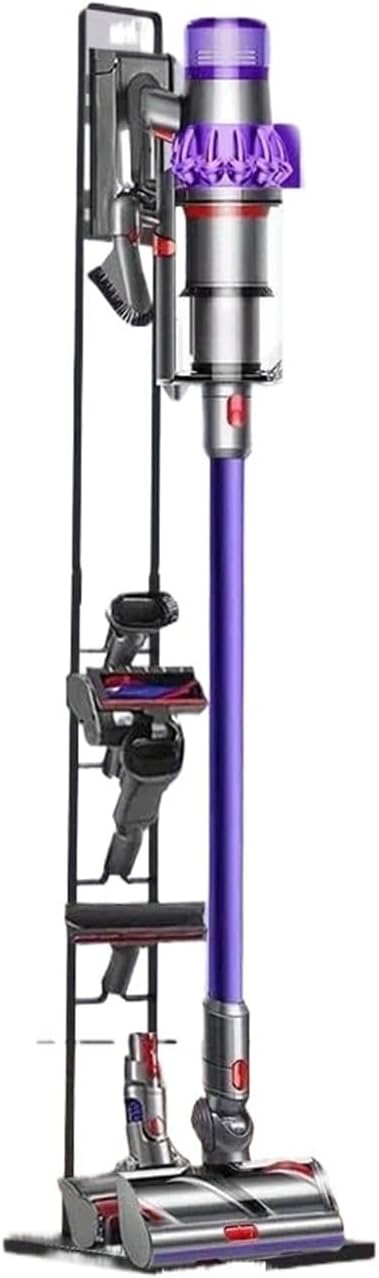 Compatible for Dyson， V6-V11 Metal Stand Sturdy Metal Vacuum Cleaner Stand Handheld Storage Rack for Cordless Vacuums Accessories(Universal Black)