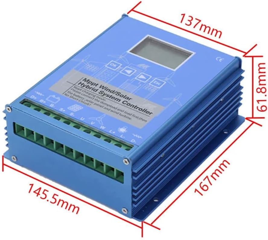 12v,HYZHANHONG 6000W MPPT Wind Solar Hybrid Charge Controller with Dump Load 12/24/48V for 3000W Wind Turbine 3000W Solar Panel ,24V