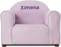 Keet Personalized Toddler Chair, Customize with Name, Soft Microsuede Upholstery, Embroidered Kids Armchair, Sturdy Wooden Frame, Easy to Clean, Ages 2–5, Gift-Ready Toddler Chair for Playrooms.
