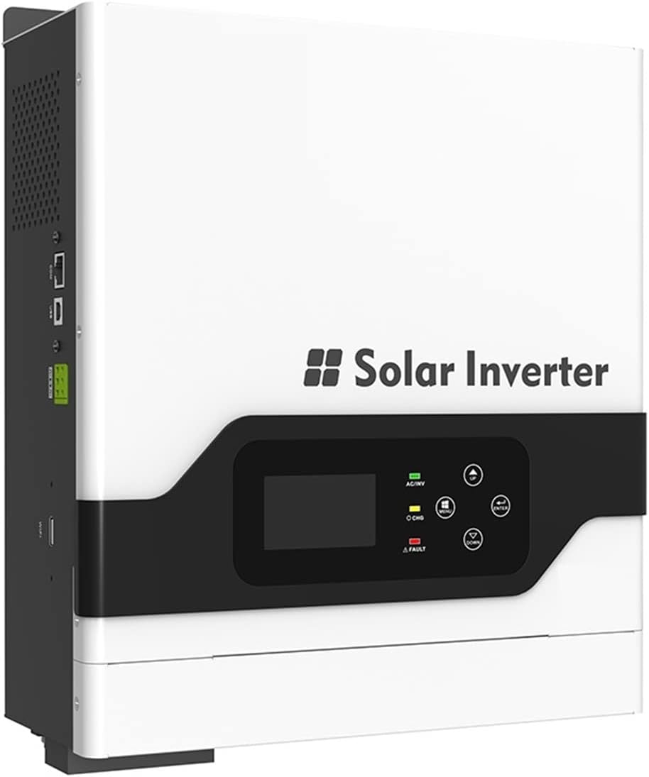 Power Inverter PV1800 3KW 3000W Hybrid Off Grid Solar Inverter 24V 80A Charger with High Frequency (Color : 3KW with A, Size : 24V_220-240V)