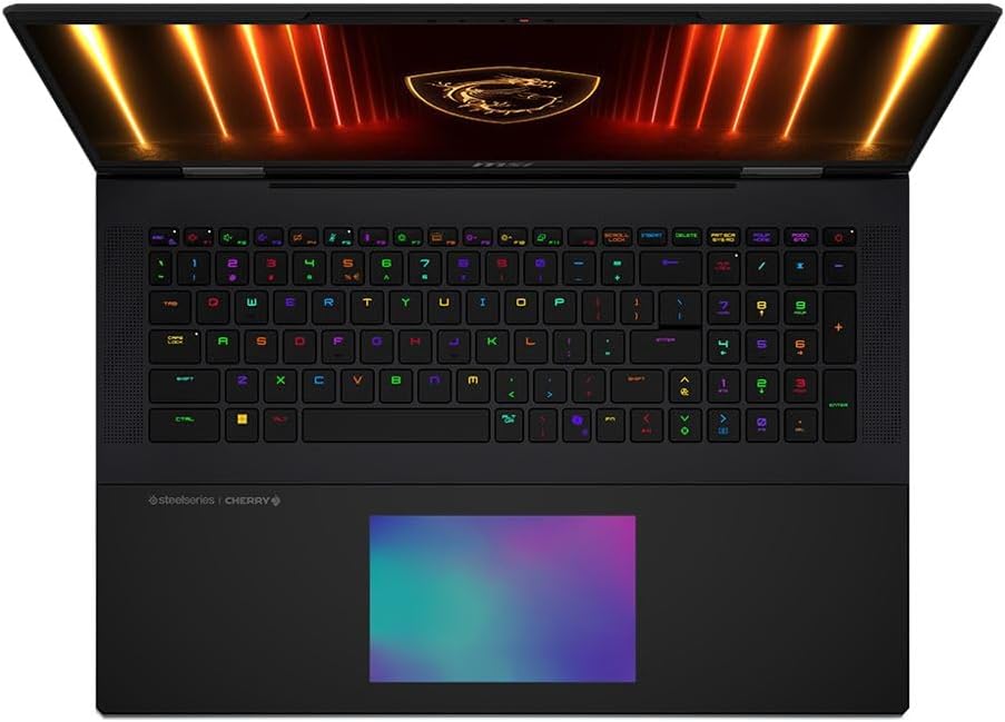 MSI Titan 18 HX AI A2XWJG 18' UHD+ Mini LED 120Hz, Gaming Laptop Computer - Core Black, Intel Core Ultra 9 285HX 2.1GHz; NVIDIA GeForce RXT 5090 GPU 24GB GDDR7; 64GB DDR5 RAM; 2 x 2TB NVMe SSD