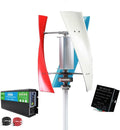 12v,HYZHANHONG 12000W Low Noise Vertical Wind Turbine, 24V 48V220V Magnetic Portable Levitation Upright Wind Generator for Home Ship(With 3000W Inverter)