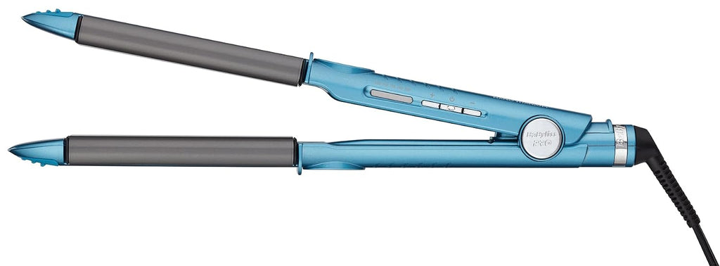 BaBylissPRO Nano Titanium Flat Iron Hair Straightener, 1' Curved Styler for Professional Salon Results and All Hair Types