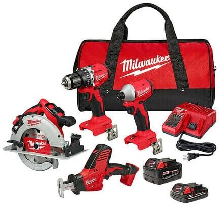 EMBER & VALOR 3693-24Cx Fits for Milwaukee Tool 3693-24Cx Combo Kit 4 Tool,1/4 In,1/2 In Drive