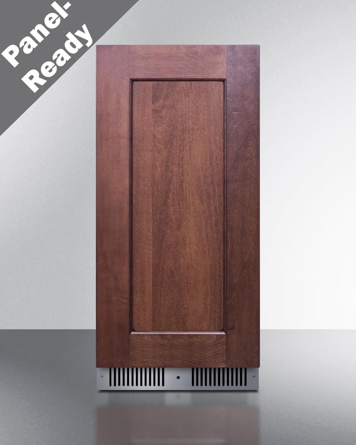Summit 15 Inch Beverage Refrigerator, 1.7 Cu.ft., Stainless Steel Door and Interior, Shallow Depth Undercounter, Commercially Approved- SDHR1534PNR (RHD, Panel Ready- Panel not Included)