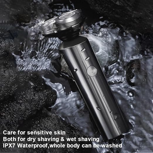 Electric Shavers for Men, Electric Shaver Series Beard Machine Shaving 3 Head Razor for Man IPX7 Waterproof USB Rechargeable Beard Hair Trimmers
