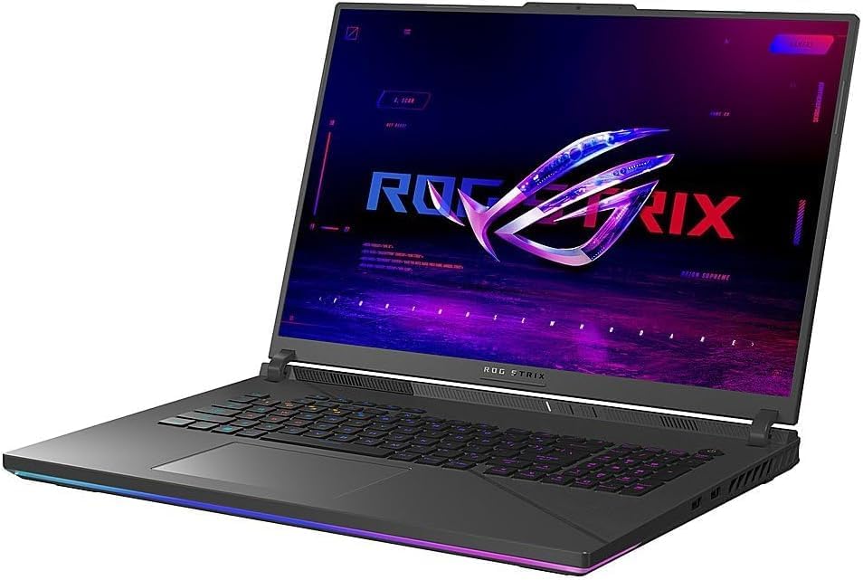 ASUS ROG Strix G18 18' 240Hz Laptop 16TB SSD 96GB DDR5 RAM Win 11 Pro (Intel 14th Gen Core i9-14900HX processor TURBO 5.80Ghz, NVIDIA GeForce RTX 8GB GDDR6, 18' QHD 2560x1600) Gaming Notebook Computer