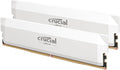 Crucial Pro DDR5 RAM 64GB Kit (2x32GB) 6400MHz CL40, Overclocking Desktop Gaming Memory, Intel XMP 3.0 & AMD Expo Compatible – White CP2K32G64C40U5W