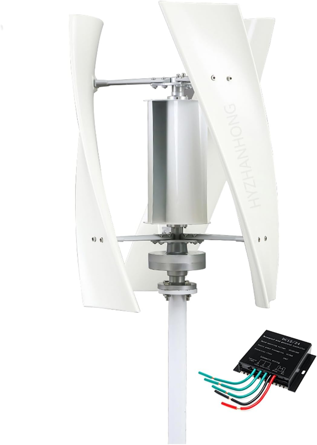 3000W Vertical Wind Turbine Generator, 12V 24V 48V Permanent Maglev Wind Turbine Generator Wind Power Suitable for Outdoor Power Generation