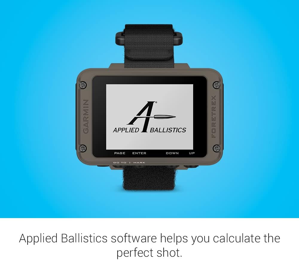 Garmin Foretrex 901, Ballistics Edition, Wrist-Mounted GPS Navigators, Upgraded Multi-Band GNSS, Longer Battery Life