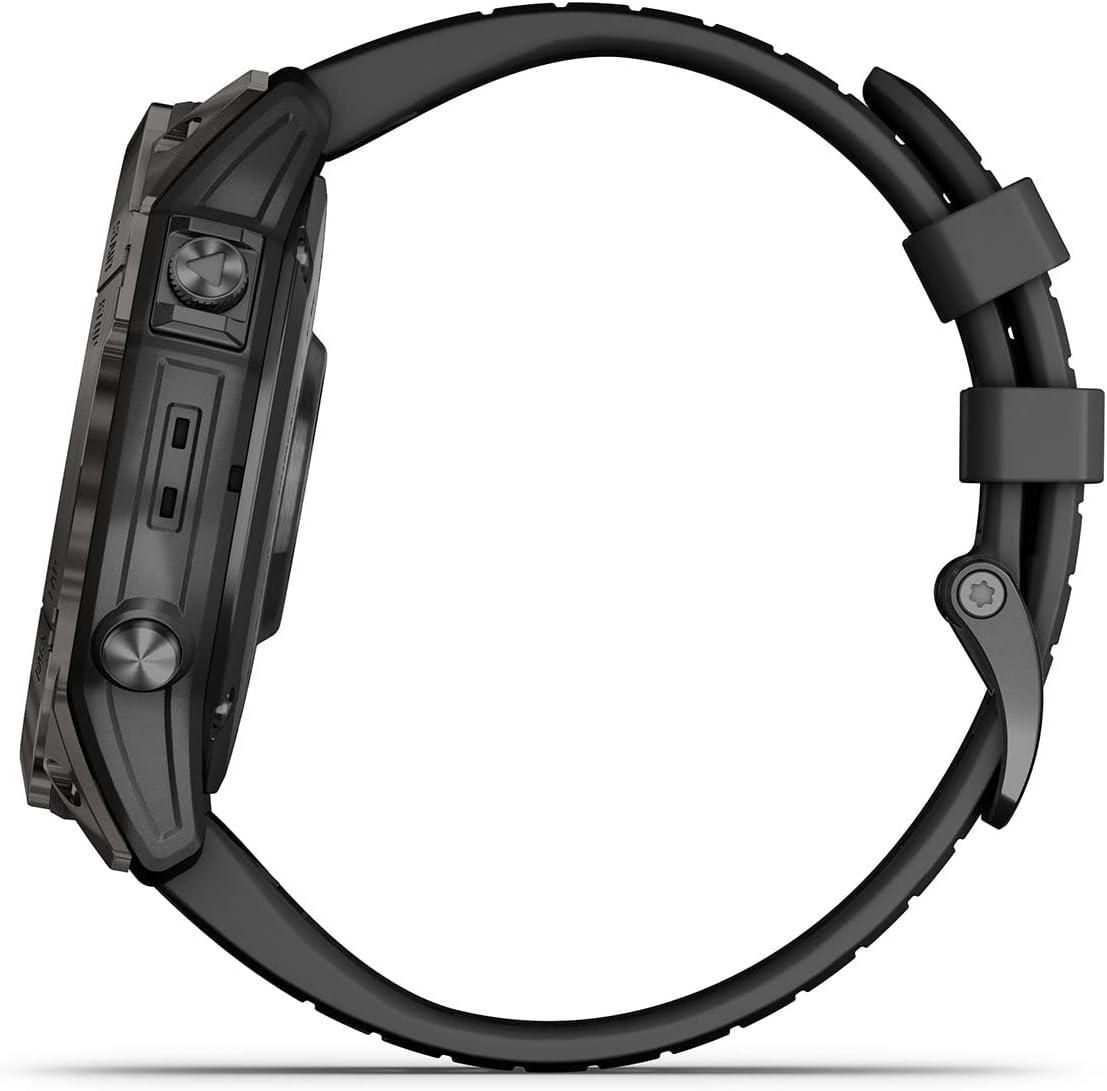PlayBetter Garmin epix Pro (Gen 2) Sapphire (Carbon Gray DLC/Black, 51mm) GPS Outdoor Watch Gift Box Bundle - AMOLED Display & Built-in Flashlight - includes Screen Protectors, Wall Adapter & Case