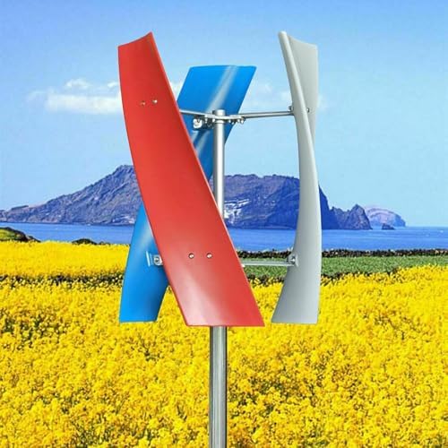 3000W Vertical Axis Wind Turbine Generator with MPPT Controller - Hybrid Wind Solar System for Boats, Street Lighting & 48V Power Generation