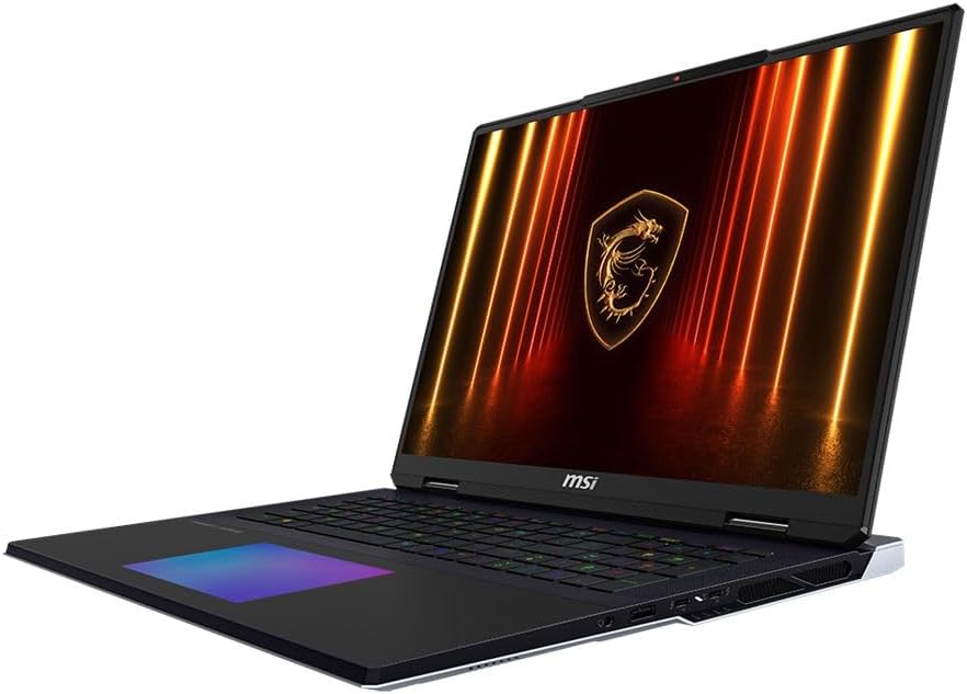 MSI Titan 18 HX AI A2XWJG 18' UHD+ Mini LED 120Hz, Gaming Laptop Computer - Core Black, Intel Core Ultra 9 285HX 2.1GHz; NVIDIA GeForce RXT 5090 GPU 24GB GDDR7; 64GB DDR5 RAM; 2 x 2TB NVMe SSD