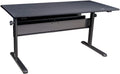 Thermaltake Tt Gaming Level 20 Gt Battlestation Computer Gaming Desk, Adjustable Heights, Scratch Resistant Surface, Full-Sized Desk Mat, GD-LBS-BRHANX-01 , Black
