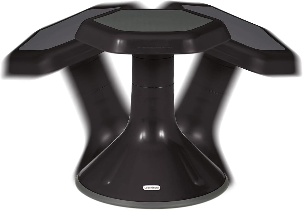 Learniture Backless Active Learning Stool for Office Desks and Classrooms, Active Learning Wobble Chair with Rocking Motion, 20' H, Gray