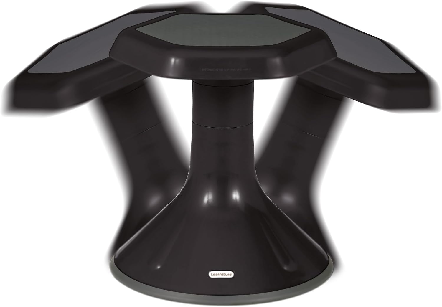 Learniture Backless Active Learning Stool for Office Desks and Classrooms, Active Learning Wobble Chair with Rocking Motion, 20' H, Gray