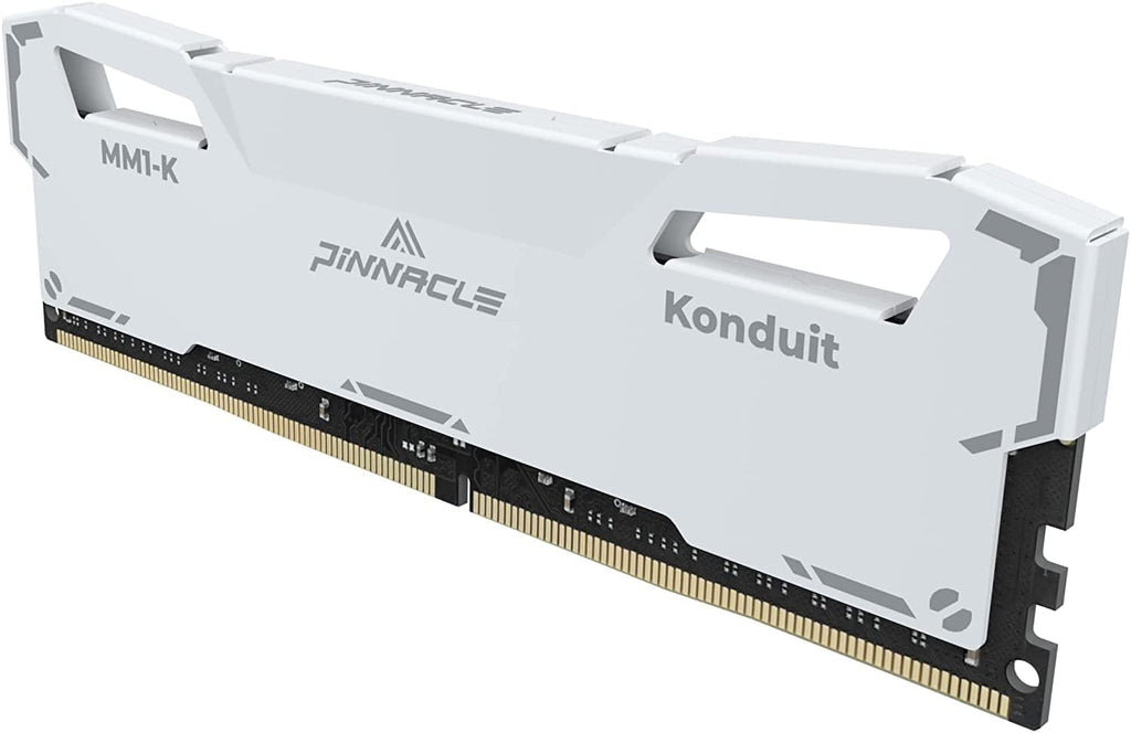 Timetec Pinnacle Konduit 16GB DDR4 3200MHz PC4-25600 CL16-20-20-40 XMP2.0 Overclocking 1.35V Dual Rank Compatible for AMD and Intel Desktop Gaming PC Memory Module - White