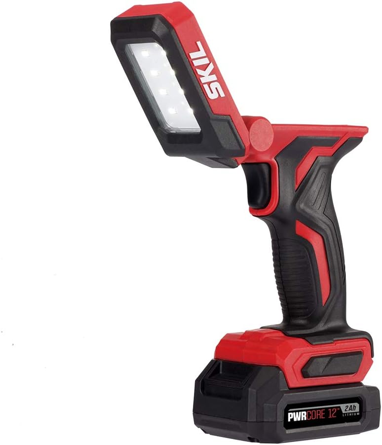 SKIL 3-Tool Kit: PWRCore 12 Brushless 12V 1/2 Inch Cordless Drill Driver, Oscillating MultiTool and Area Light, Includes 2.0Ah Lithium Battery and Standard Charger - CB738701