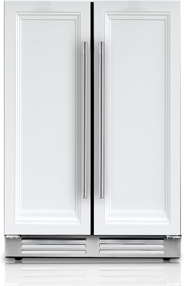 Ca'Lefort 30 Inch Panel Ready Wine and Beverage Refrigerator - 80 Can and 33 Bottle Wine Fridge Dual Zone 36-72°F Built in Cooler, 6.0 cu.ft Refrigerator Perfect for Home/Kitchen(Panels Not Included)