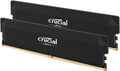 Crucial Pro DDR5 RAM 64GB Kit (2x32GB) 6400MHz CL40, Overclocking Desktop Gaming Memory, Intel XMP 3.0 & AMD Expo Compatible – Black CP2K32G64C40U5B