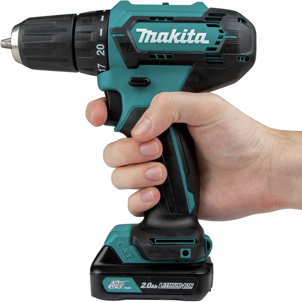 Makita FD09R1 12V max CXT® Lithium-Ion Cordless 3/8' Driver-Drill Kit (2.0Ah)