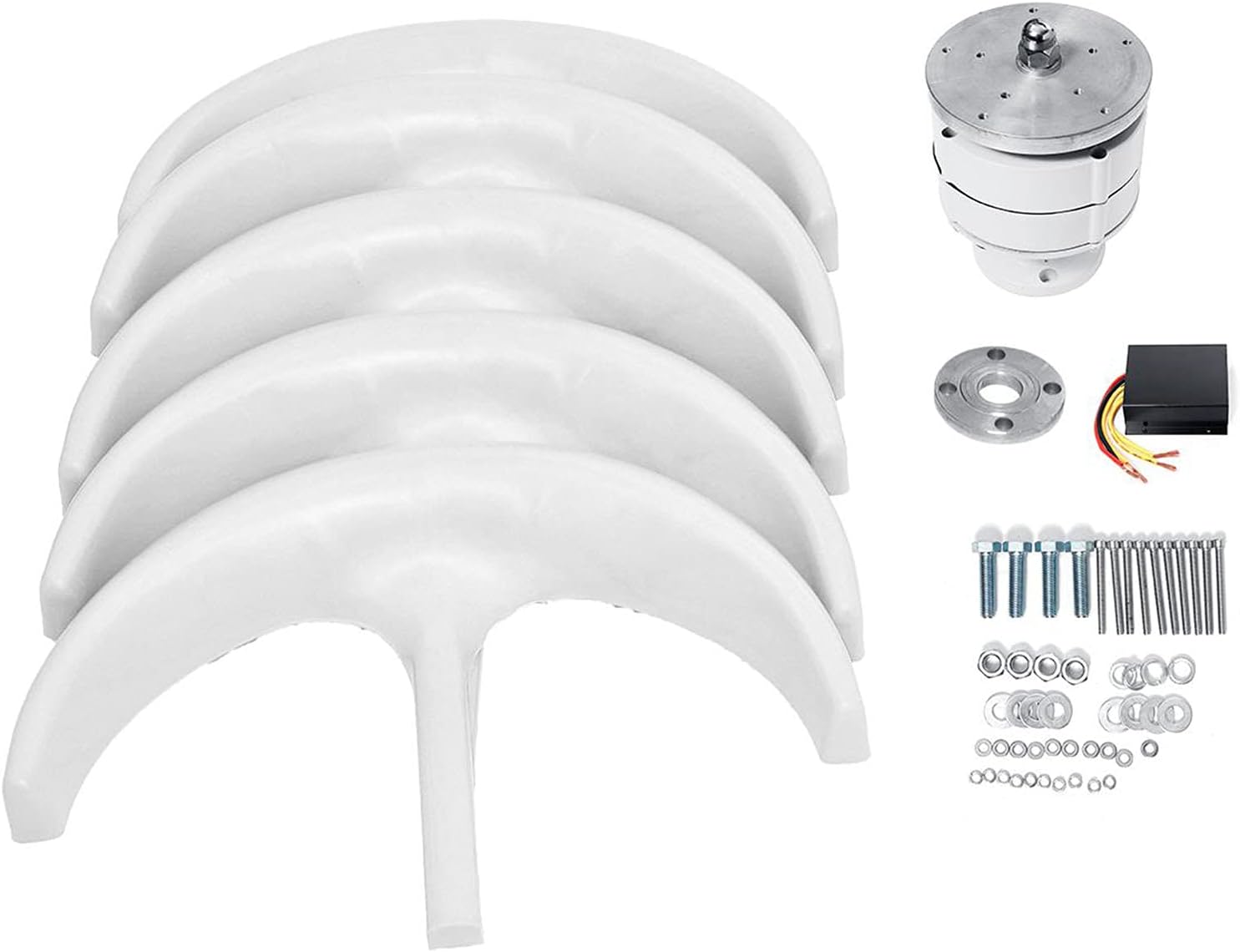 with Controller Vertical Axis Wind Generator 3000W, 12V 24V Wind Turbines Generator for Home Hybrids Streetlight