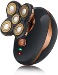Five-Blade Rechargeable Waterproof Five-in-one Electric Shaver Bald Machine