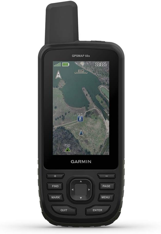 Garmin GPSMAP 66s, Handheld Hiking GPS with 3' Color Display and GPS/GLONASS/Galileo Support (Renewed)