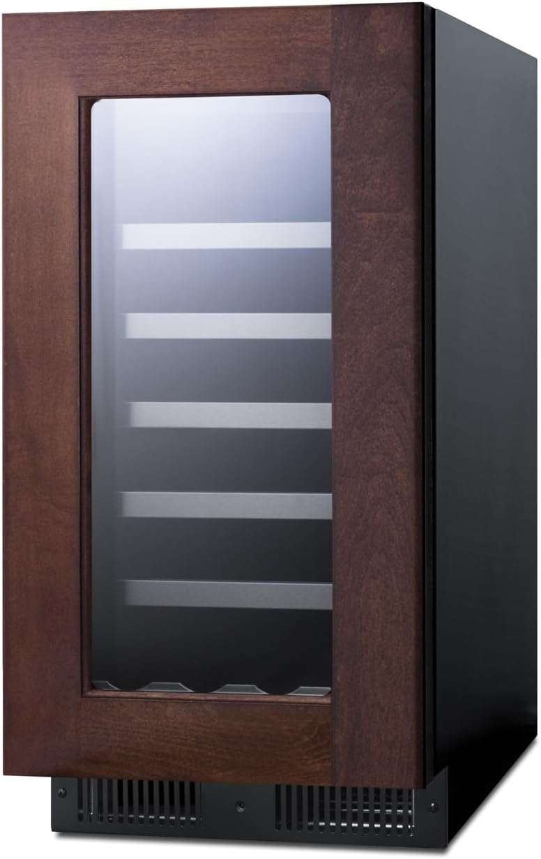Summit CL18WCPNR 18-inch wide 29 Bottle Capacity Wine Cellar Built-In or Freestanding Use, Panel Ready (RHD, Panel Not Included)